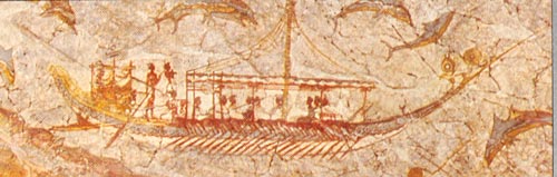 Корабль критян (фреска).