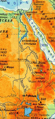 Карта Нила. Нажмите и получите карту Африки.