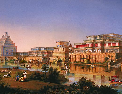 Древние дворцы Ниневии, столицы, построенной ассирийским царем Ашшурнасирпалом II в IX в. до н.э. (взято из журнала Вокруг света №12 2003 г.)